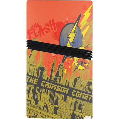 DC Comics The Flash City Collage Art PS5 Pro Bundle Skin
