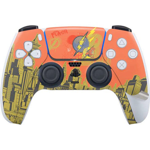 DC Comics The Flash City Collage Art PS5 Pro Bundle Skin