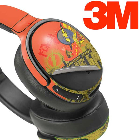 DC Comics The Flash City Collage Art Skullcandy Venue Skin