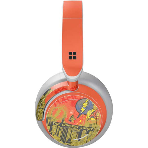 DC Comics The Flash City Collage Art Surface Headphones Skin