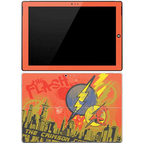 DC Comics The Flash City Collage Art Surface Pro 3 Skin