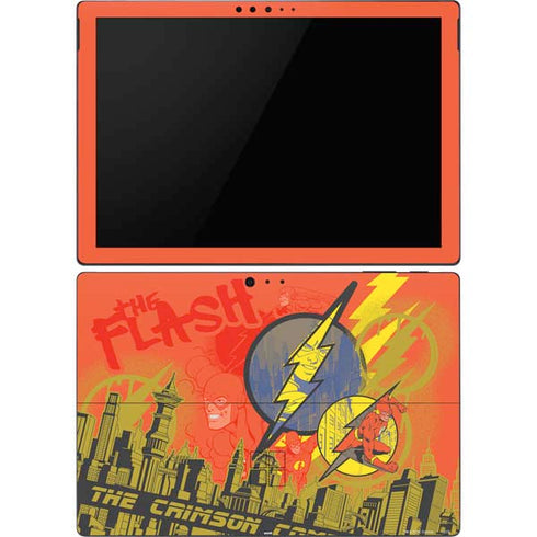 DC Comics The Flash City Collage Art Surface Pro 6 Skin