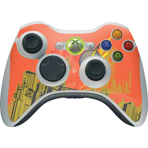 DC Comics The Flash City Collage Art Xbox 360 Wireless Controller Skin
