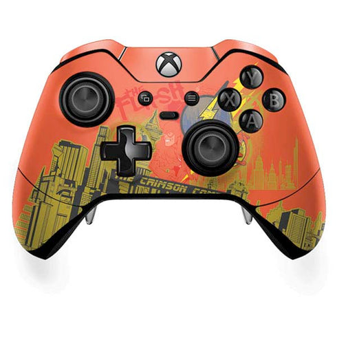 DC Comics The Flash City Collage Art Xbox One Elite Controller Skin