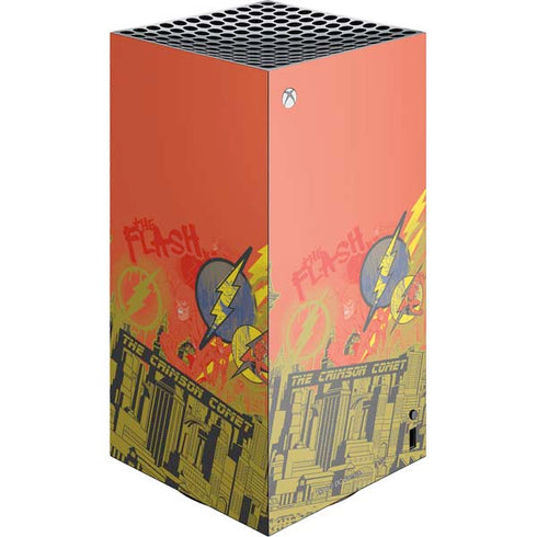 DC Comics The Flash City Collage Art XBox Series X Digital Edition Console Skin