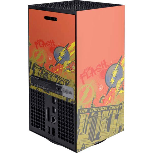 DC Comics The Flash City Collage Art XBox Series X Digital Edition Console Skin