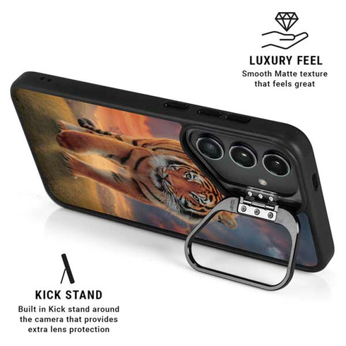Rising Tiger by Vincent Hie Galaxy S25 Kickstand Case