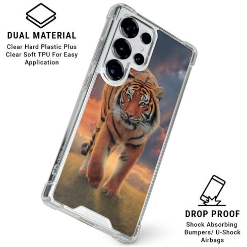 Rising Tiger by Vincent Hie Galaxy S25 Ultra Clear Case