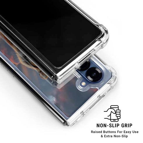 Rising Tiger by Vincent Hie Galaxy Z Fold6 Clear Case