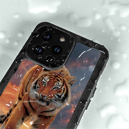 Rising Tiger by Vincent Hie iPhone 15 Pro Waterproof Case