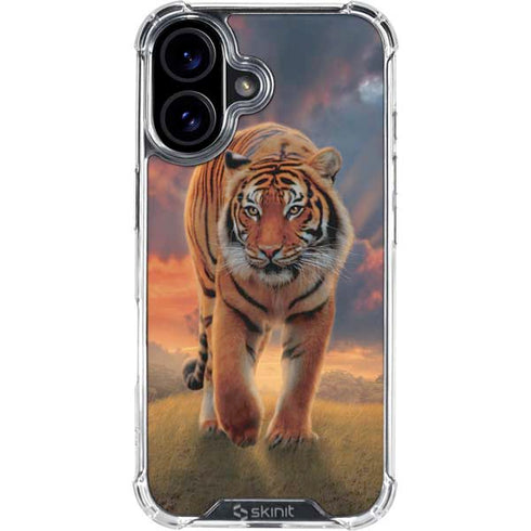 Rising Tiger by Vincent Hie iPhone 16 Clear Case