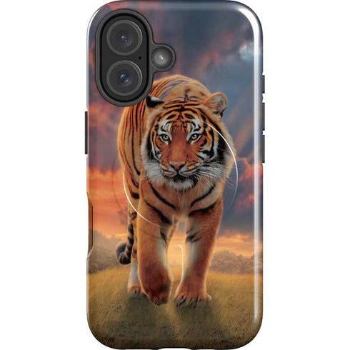 Rising Tiger by Vincent Hie iPhone 16 Plus Magsafe Impact Case