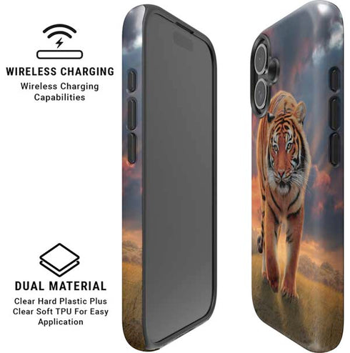 Rising Tiger by Vincent Hie iPhone 16 Plus Magsafe Impact Case