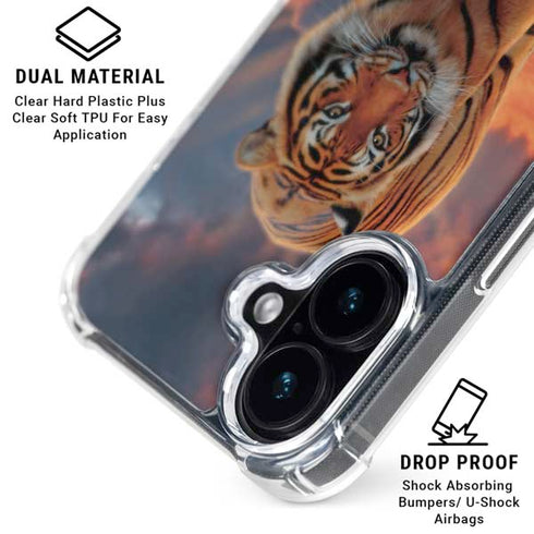 Rising Tiger by Vincent Hie iPhone 17 Clear Case