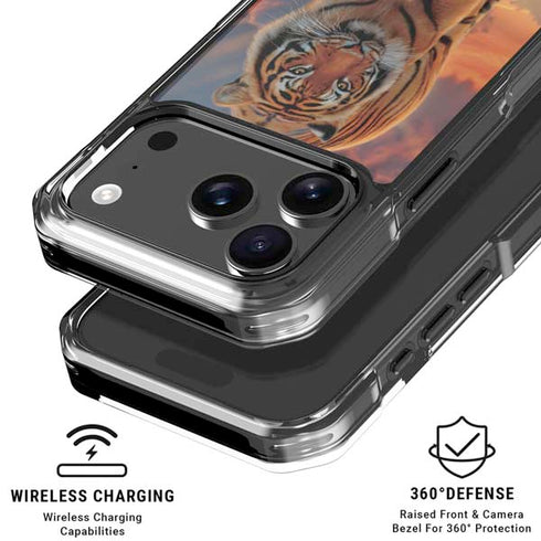 Rising Tiger by Vincent Hie iPhone 18 Pro Clear Case