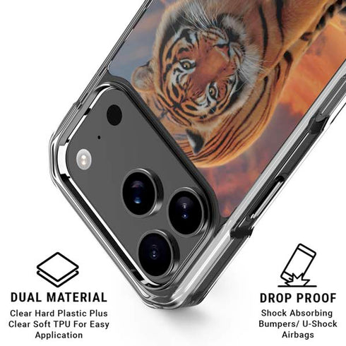 Rising Tiger by Vincent Hie iPhone 18 Pro Clear Case