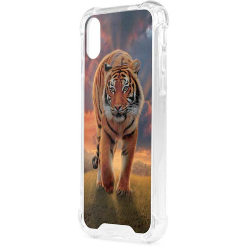 Rising Tiger by Vincent Hie iPhone XS Clear Case