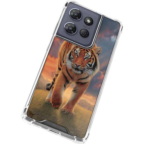 Rising Tiger by Vincent Hie Moto G 5G (2025) Clear Case