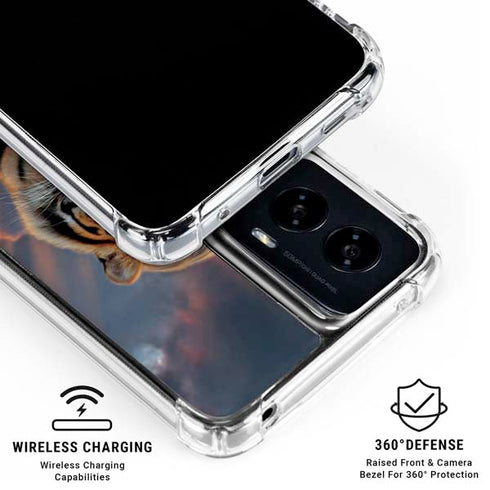 Rising Tiger by Vincent Hie Moto G Power 5G (2024) Clear Case