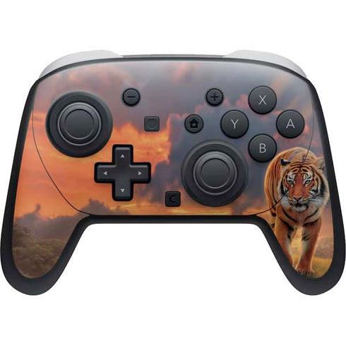 Rising Tiger by Vincent Hie Nintendo Switch 2 (2025) Pro Controller Skin