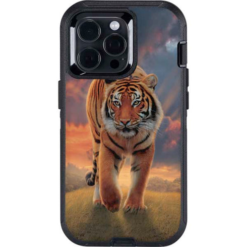 Rising Tiger by Vincent Hie Otterbox Defender iPhone Skin