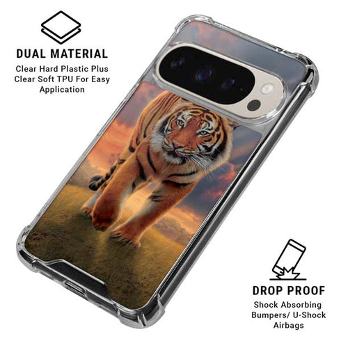Rising Tiger by Vincent Hie Pixel 9/9 Pro Clear Case