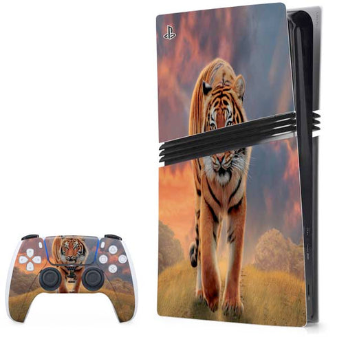 Rising Tiger by Vincent Hie PS5 Pro Bundle Skin