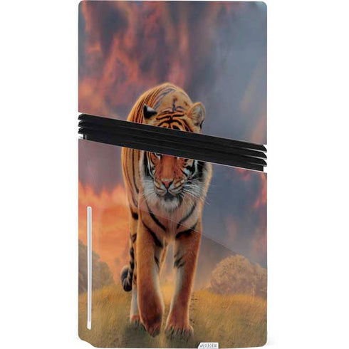 Rising Tiger by Vincent Hie PS5 Pro Disk Console Skin
