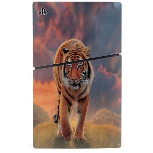 Rising Tiger by Vincent Hie PS5 Slim Digital Edition Console Skin