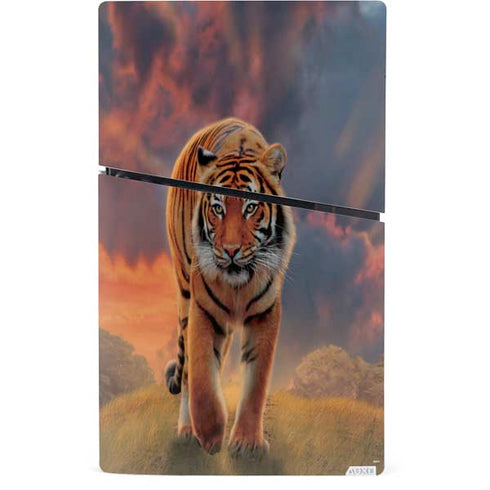 Rising Tiger by Vincent Hie PS5 Slim Digital Edition Console Skin