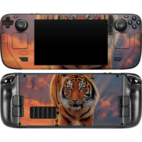 Vincent Hie Rising Tiger Steam Deck Handheld Gaming Computer Skin