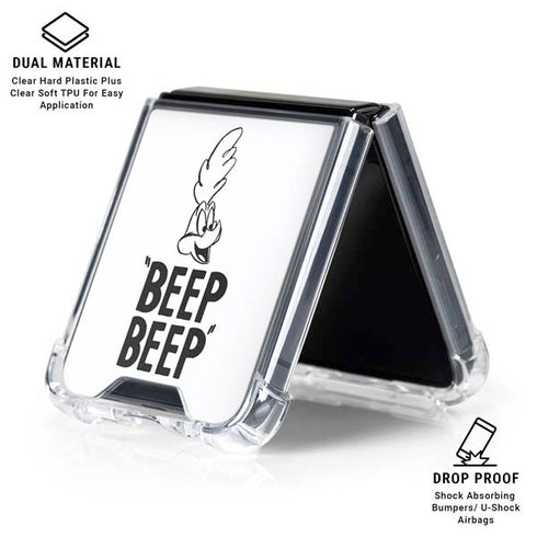 Looney Tunes Road Runner Beep Beep Galaxy Z Flip6 Clear Case
