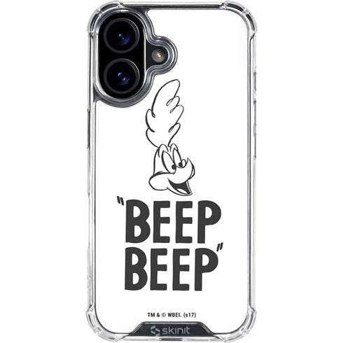 Looney Tunes Road Runner Beep Beep iPhone 16 Plus Clear Case
