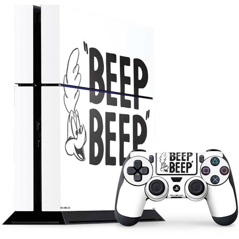 Looney Tunes Road Runner Beep Beep PS4 Console and Controller Bundle Skin