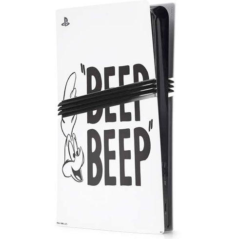 Looney Tunes Road Runner Beep Beep PS5 Pro Console Skin