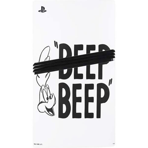 Looney Tunes Road Runner Beep Beep PS5 Pro Console Skin