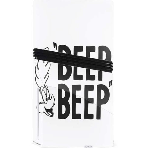 Looney Tunes Road Runner Beep Beep PS5 Pro Disk Console Skin