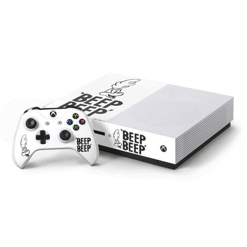 Looney Tunes Road Runner Beep Beep Xbox One S Console and Controller Bundle Skin