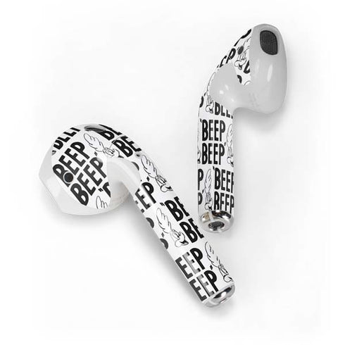 Looney Tunes Road Runner Beep Grid Apple AirPods Skin