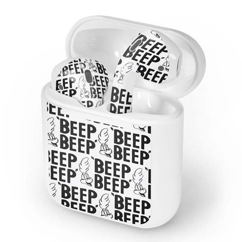 Looney Tunes Road Runner Beep Grid Apple AirPods Skin