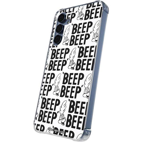 Looney Tunes Road Runner Beep Grid Galaxy A35 5G Clear Case