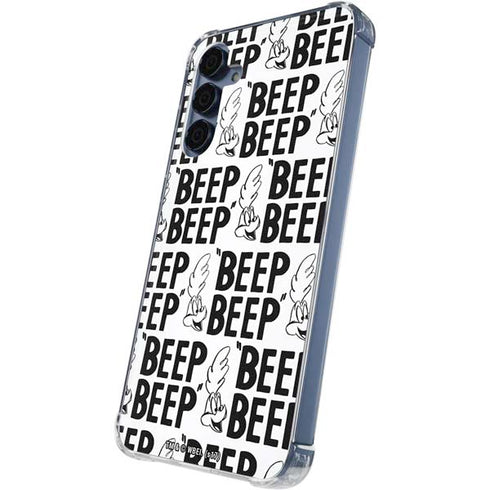 Looney Tunes Road Runner Beep Grid Galaxy A55 5G Clear Case