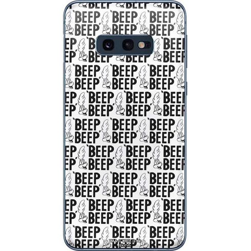 Looney Tunes Road Runner Beep Grid Galaxy S10e Skin