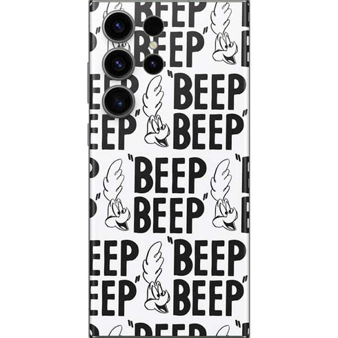 Looney Tunes Road Runner Beep Grid Galaxy Skins