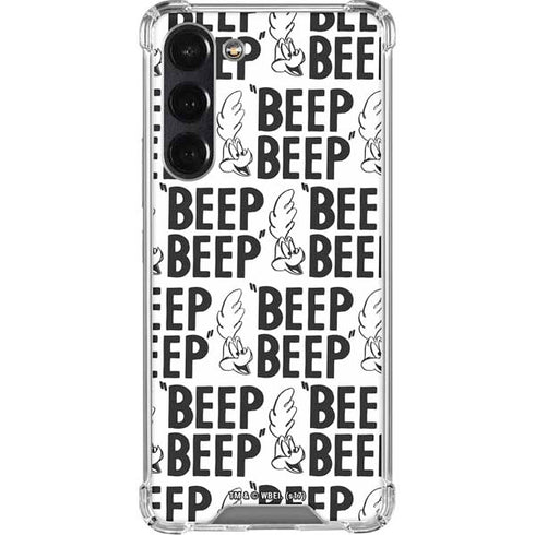 Looney Tunes Road Runner Beep Grid Galaxy S24 FE Clear Case