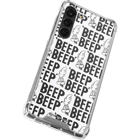 Looney Tunes Road Runner Beep Grid Galaxy S24 FE Clear Case