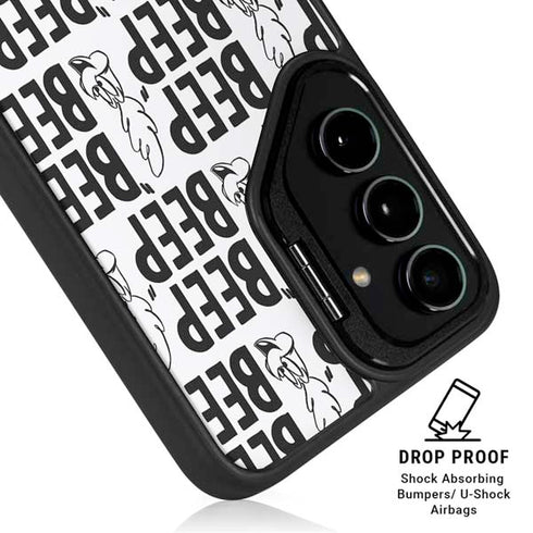 Looney Tunes Road Runner Beep Grid Galaxy S25 Kickstand Case