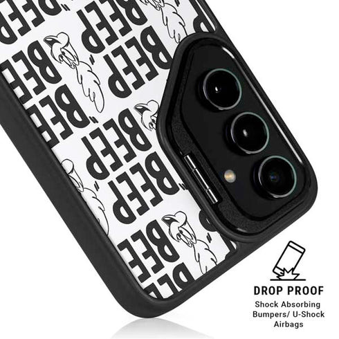 Looney Tunes Road Runner Beep Grid Galaxy S25 Ultra Kickstand Case