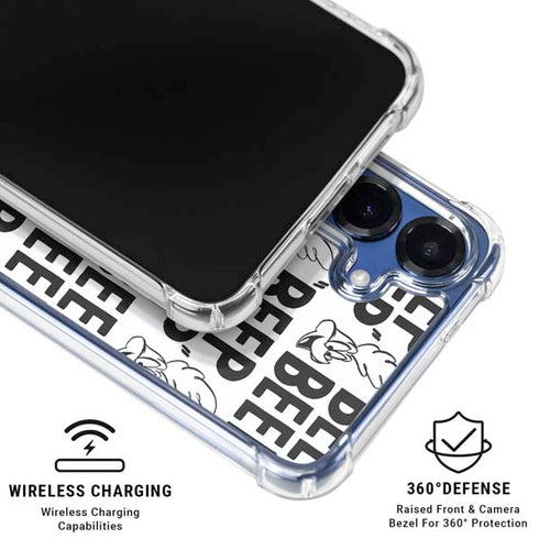 Looney Tunes Road Runner Beep Grid Galaxy S25 Plus Clear Case