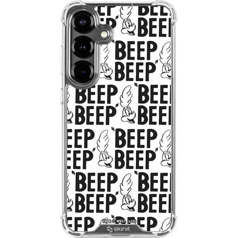 Looney Tunes Road Runner Beep Grid Galaxy S26 Clear Case
